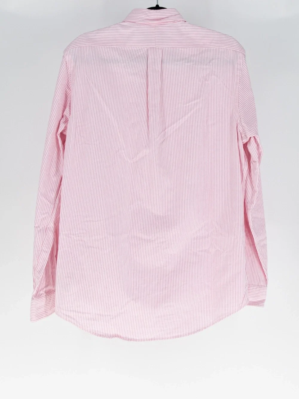 Polo Ralph Lauren Men's Cotton Collared Long Sleeve Button Down Shirt Pink White